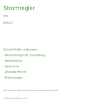 Stromregler