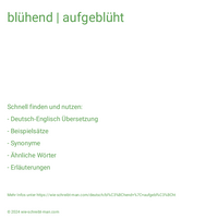 blühend | aufgeblüht