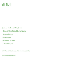 diffizil