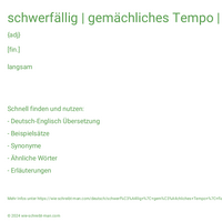 schwerfällig | gemächliches Tempo | flaue Börse