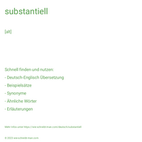 substantiell