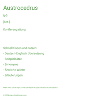 Austrocedrus