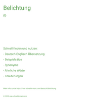 Belichtung