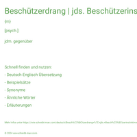 Beschützerdrang | jds. Beschützerinstinkt wecken