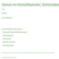 Dienst im Schichtbetrieb | Schichtdienst machen