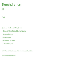 durchdrehen