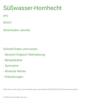 Süßwasser-Hornhecht