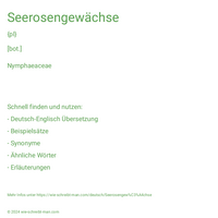 Seerosengewächse