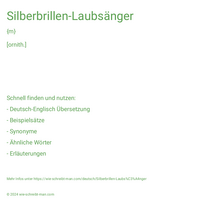 Silberbrillen-Laubsänger