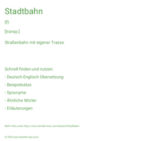 Stadtbahn