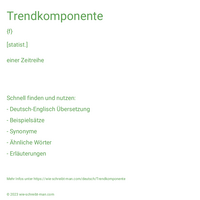 Trendkomponente