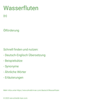 Wasserfluten