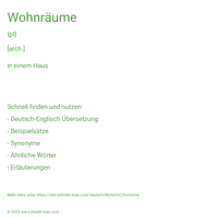 Wohnräume