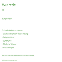 Wutrede