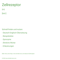 Zellrezeptor