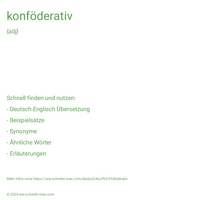 konföderativ