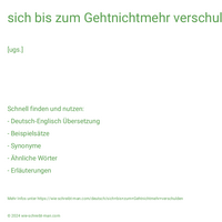 sich bis zum Gehtnichtmehr verschulden