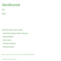 Abolitionist