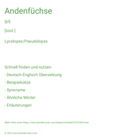 Andenfüchse