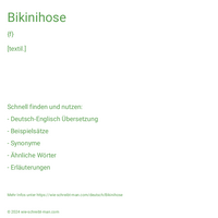 Bikinihose