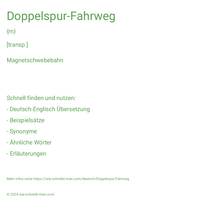 Doppelspur-Fahrweg