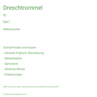 Dreschtrommel