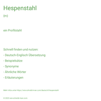 Hespenstahl