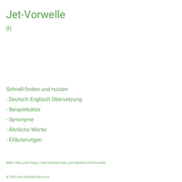 Jet-Vorwelle