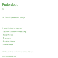 Puderdose