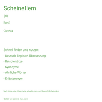 Scheinellern