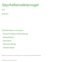 Seychellennektarvogel