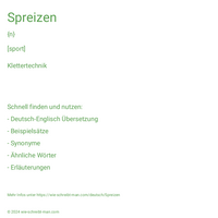 Spreizen