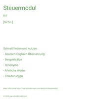 Steuermodul