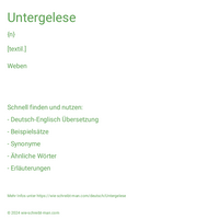 Untergelese