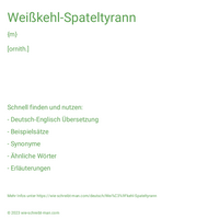 Weißkehl-Spateltyrann