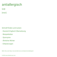 antiallergisch