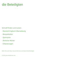 die Beteiligten