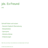 jds. Ex-Freund